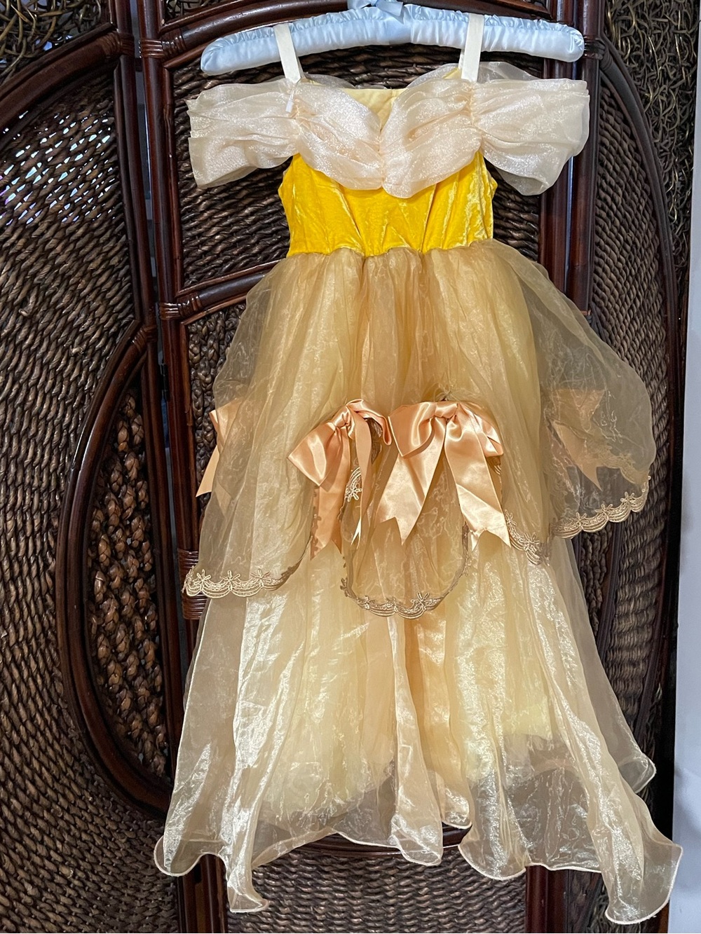 Golden Princess Girls' Costume Dress - Sparkling Gold